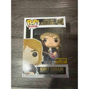 Funko Pop Rocks Kurt Cobain 66 Hot Topic Exclusive Nirvana Vinyl Figure